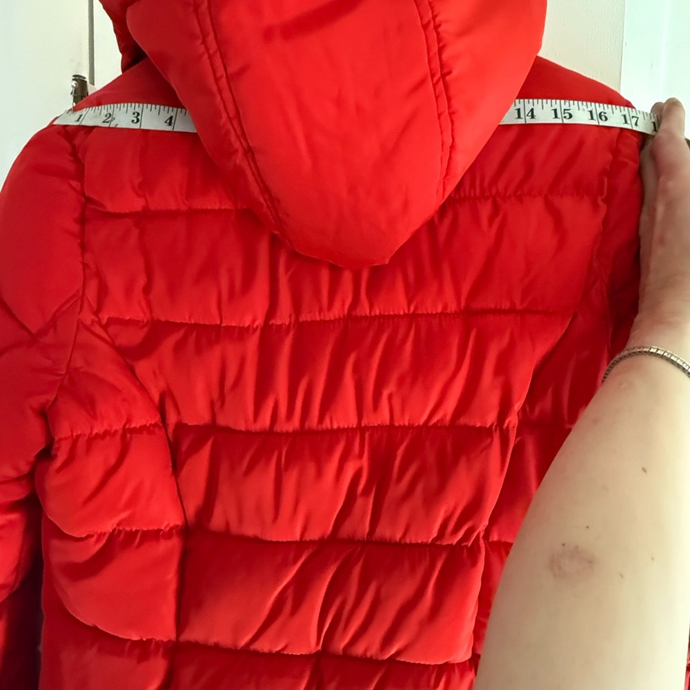 CANADA WeatherGear long length Red Puffer Jacket - Picture 14 of 14